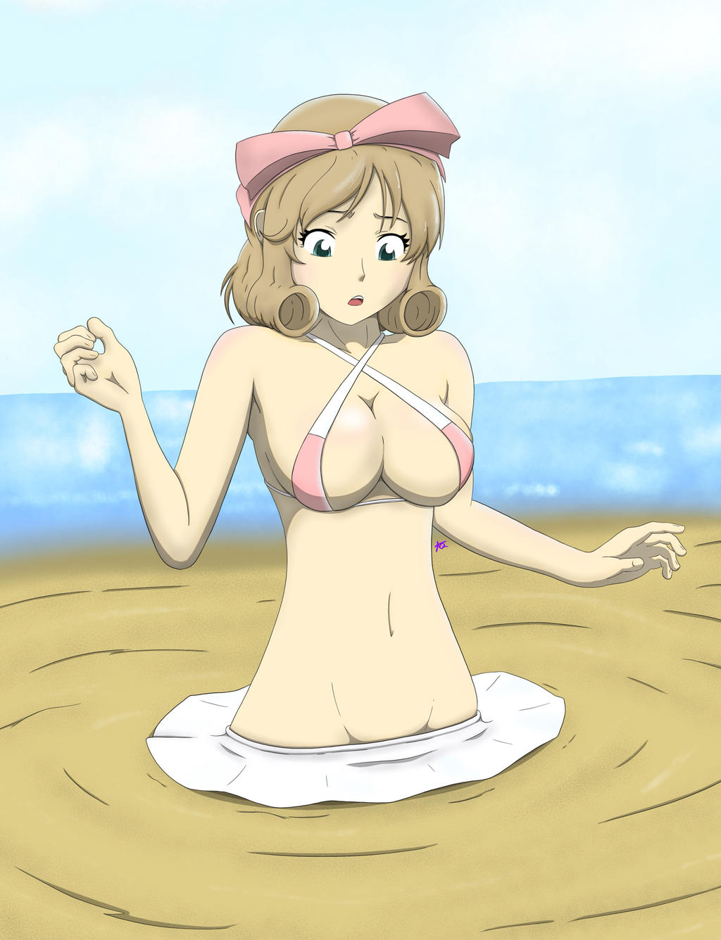 Haruka's Beach Trouble