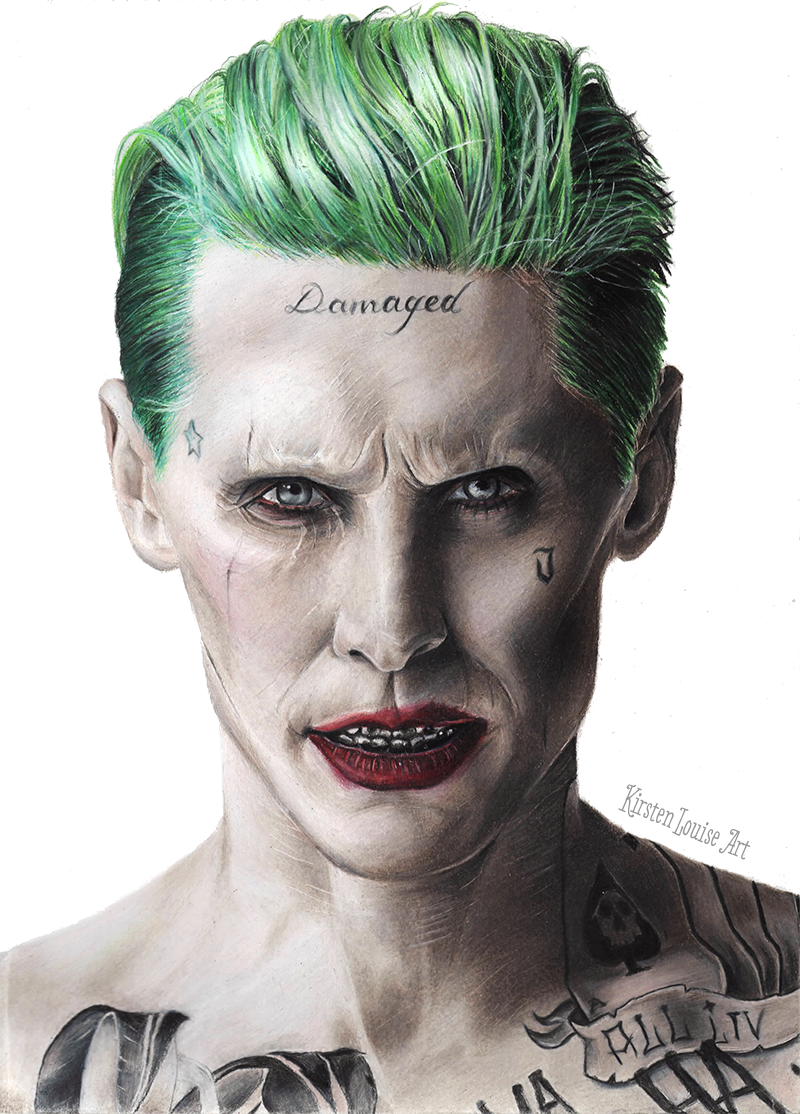 The Joker Drawing - Suicide Squad - Jared Leto