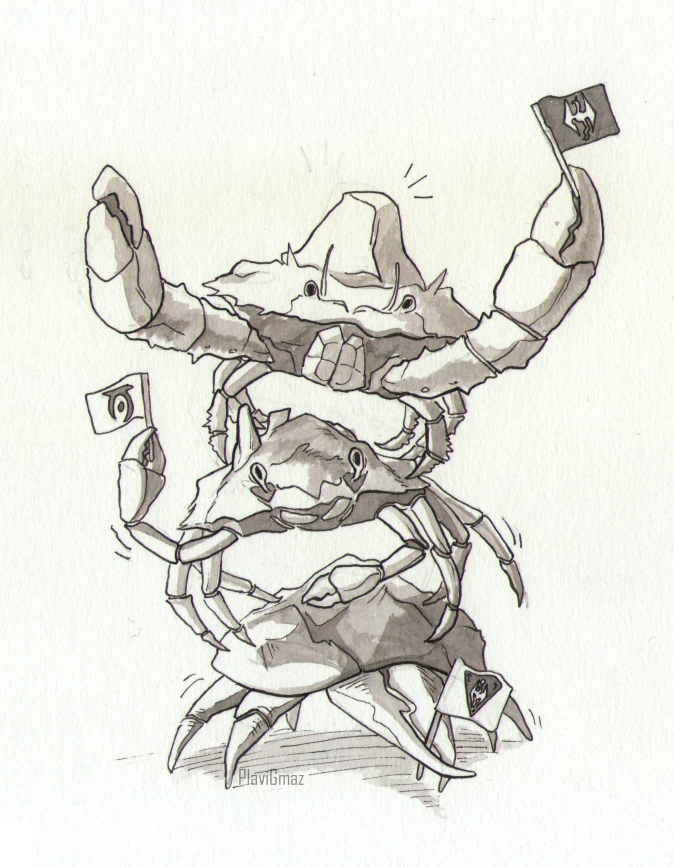 Inktober2 - Mudcrabs