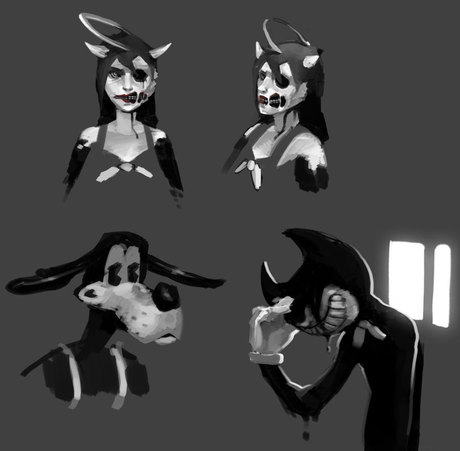 Batim Ink Ouddle BATIM doodles by PlaviGmaz on DeviantArt