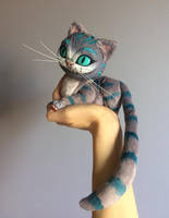 Cheshire Cat - chibi poseable art doll