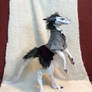 Sergal Neon, northern grey, custom order art doll