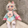 Dani, cute cat fursona, custom order art doll