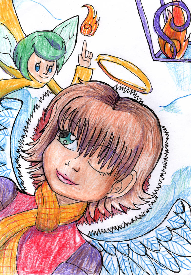 Snow Angel drawing by TenshinekoOwO on DeviantArt