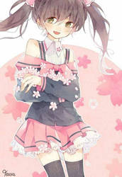 Tessa in Sakura Outfit