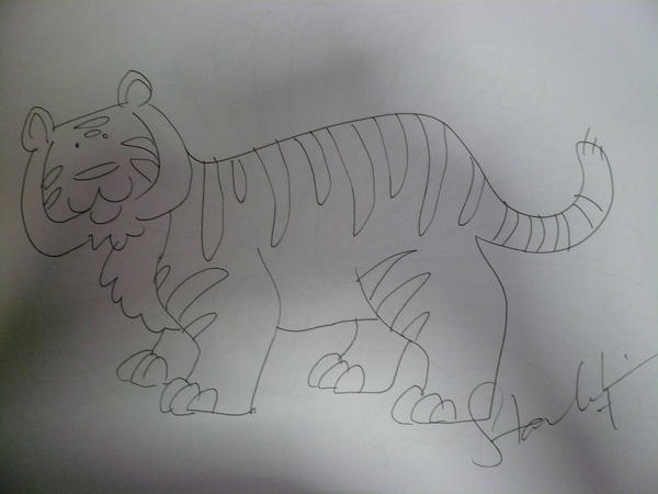 A CARTOON TIGER