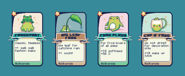 Frogpon common cards 2 by silkanide on DeviantArt