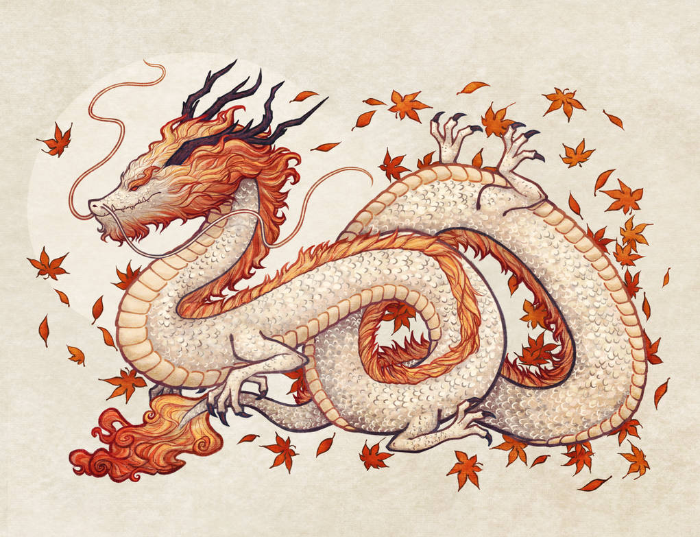 Autom Dragon Autumn Dragon by silkanide on DeviantArt