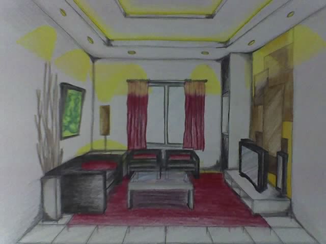 Living Room Perspective 2 By Deequezon On Deviantart