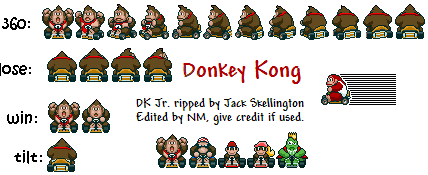 Donkey Kong Mario Kart Sprites