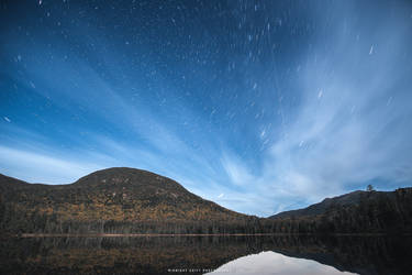 Star Trails over Lonesome Lake