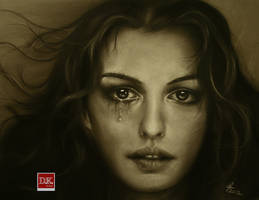 Anne Hathaway pastel