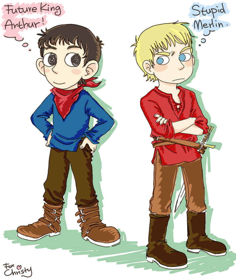Merlin and Arthur by FoxChristy on DeviantArt