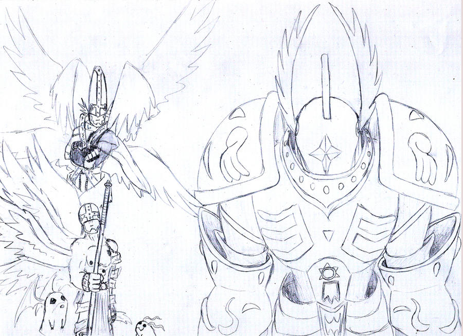 Angemon First Evolution Angemon Evolutions by kapnoc on DeviantArt