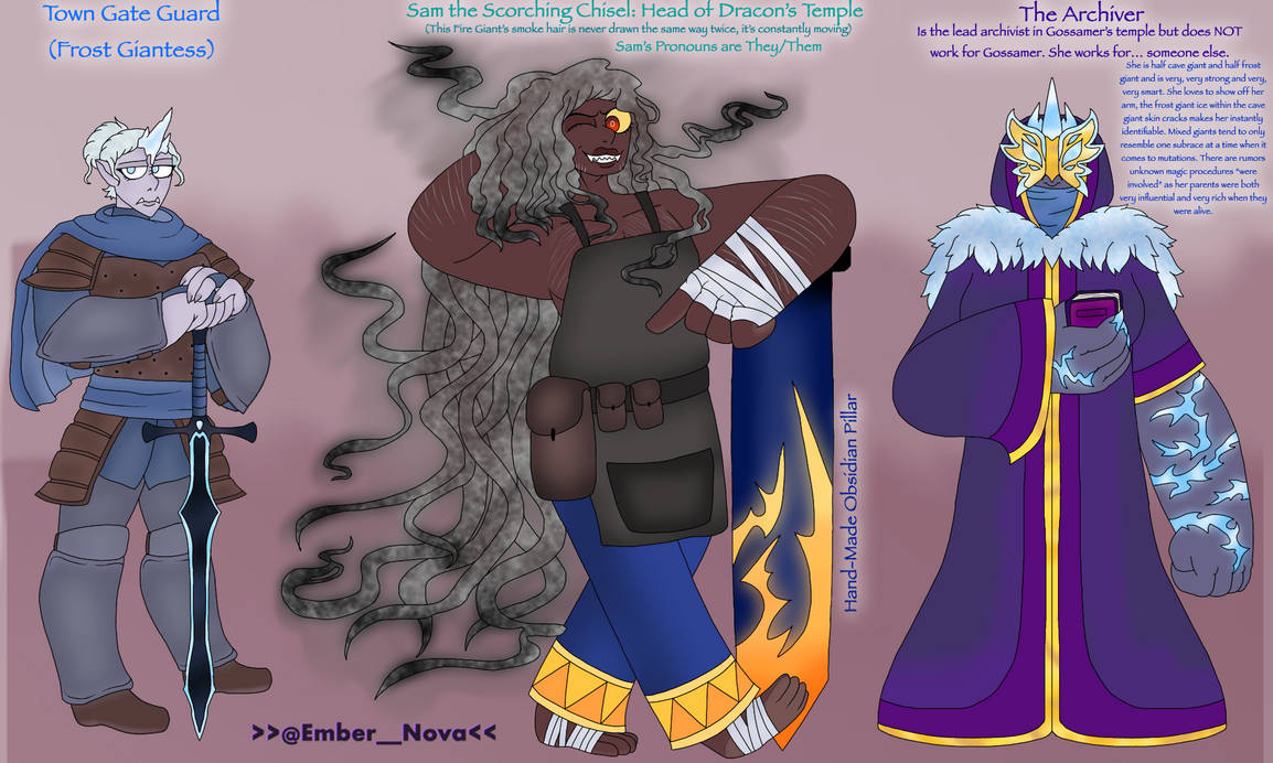 Giant Characters Concept Art by EmberNovaStar on DeviantArt