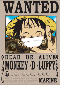 WANTED: Monkey D. Luffy
