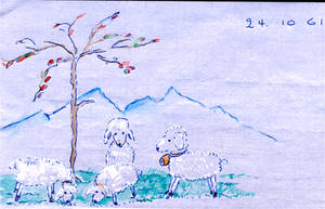 Lambs in the Meadow