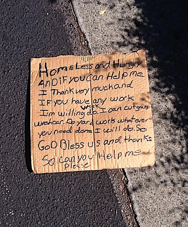 Homeless Sign II by MartenFerret on DeviantArt