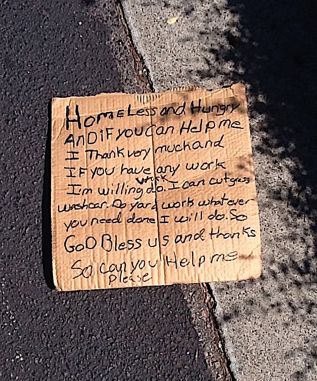 Homeless Sign II by MartenFerret on DeviantArt