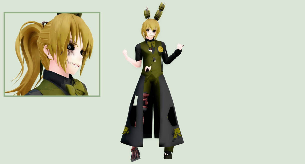Spring Stage Fnaf Model MMD FNAF - Springtrap (+model download DOWN) by IceGlacis on DeviantArt