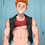 Greaser at in the locker room