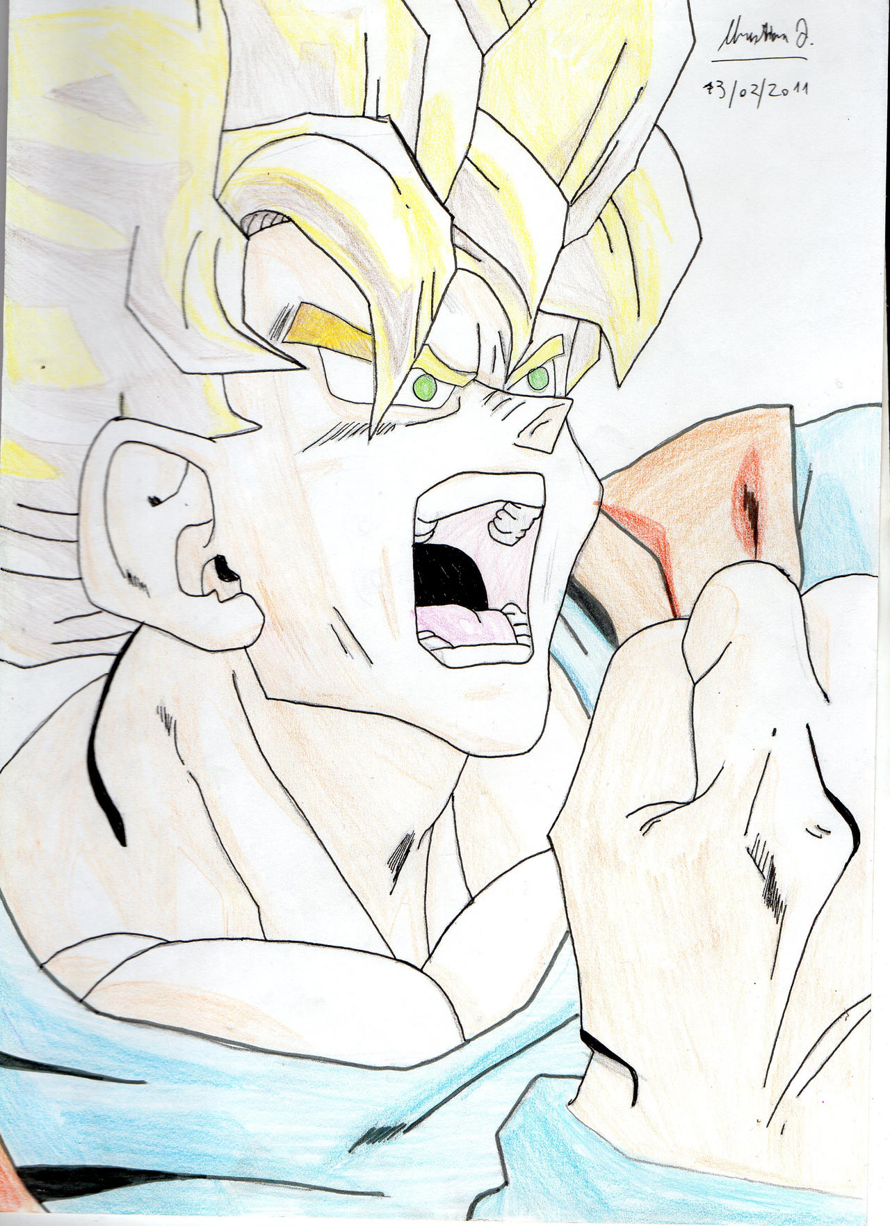 Goku's Super Saiyan Rage by FromItalyWithFurore on DeviantArt