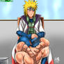 Hokage Minato Rests His Feet In The Office
