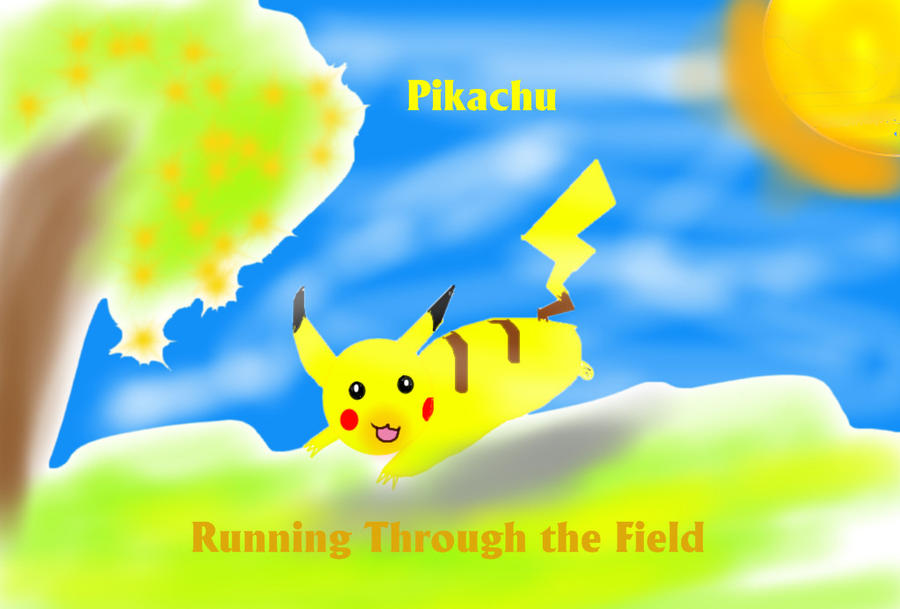 Running Pikachu by pirateluvar on DeviantArt