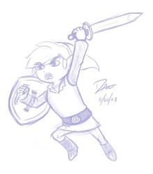 Sketch a Day 20 - Toon Link