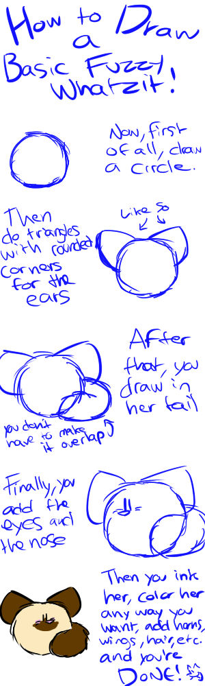 Fuzzee Drawing Fuzzy Whatzit Drawing Tutorial by catlover1672 on DeviantArt