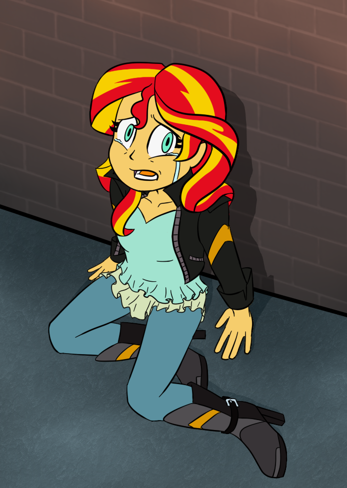 images Equestria Girls Sunset Shimmer Crying please don t hurt me by