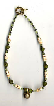 Lime Skull Necklace