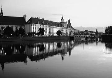 Twilight on the River Odra, Wroclaw, Poland