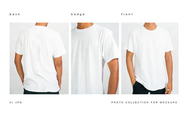 Blank White T-shirt Cover 2 By Freeject