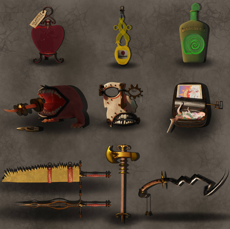 Video game fantasy items and weapons by BannanaSpliff on DeviantArt