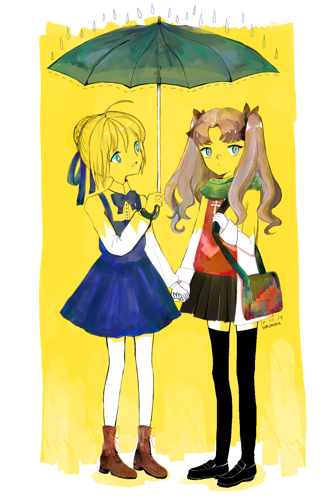 Save And Rin Saber and Rin by Ballermina on DeviantArt