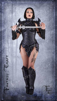 Drow or Dark Elf leather corset armour