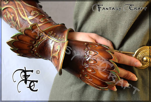 Leather bracer