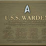 Dedication Plaque - U.S.S. Warden