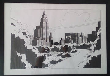 COMMISSION New York skyline by J-R-Cousins