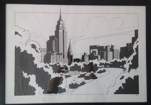 COMMISSION New York skyline