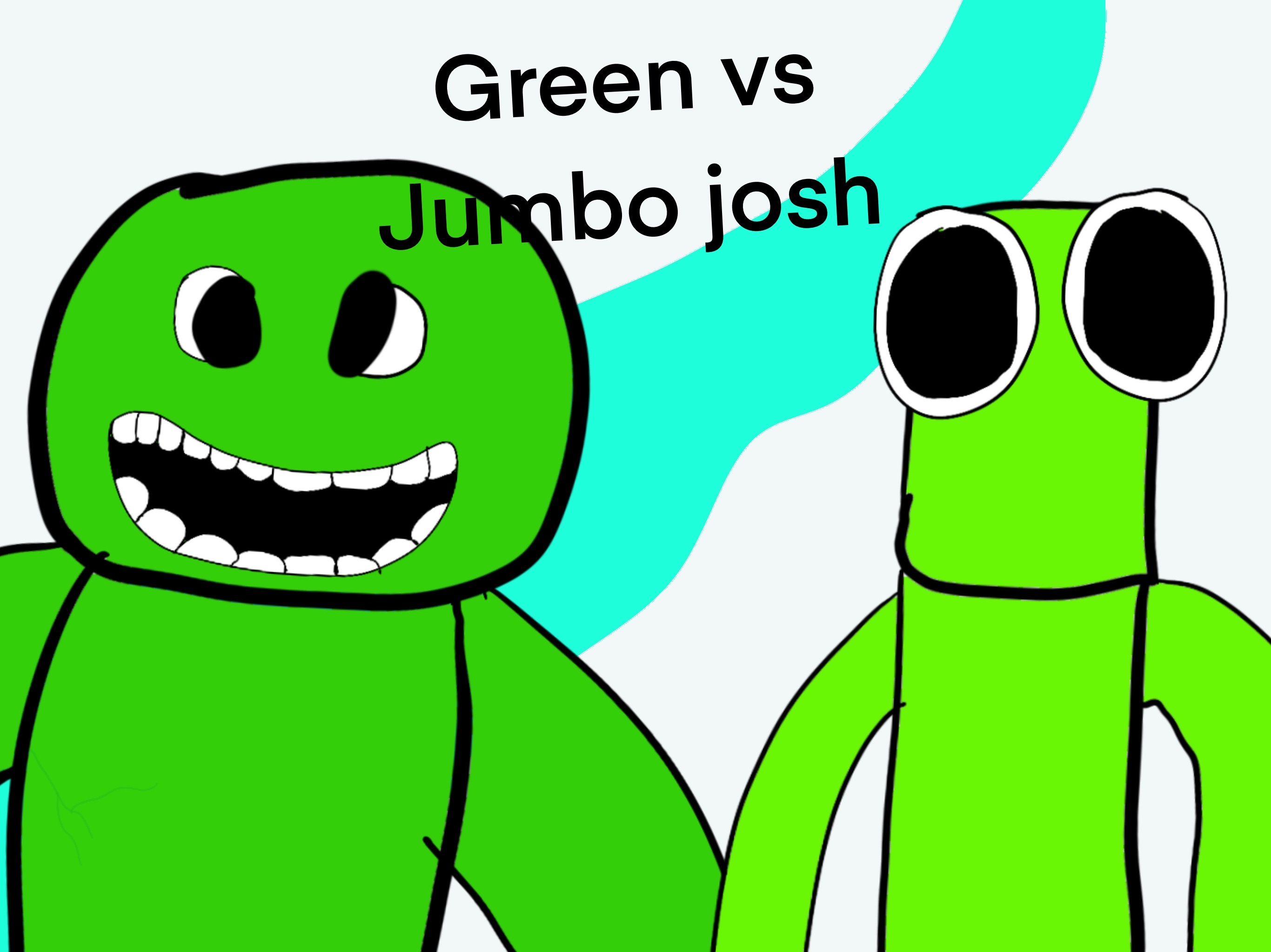 Jumbo Josh(Garten of Banban) Vs. Green(Rainbow Friends - Roblox