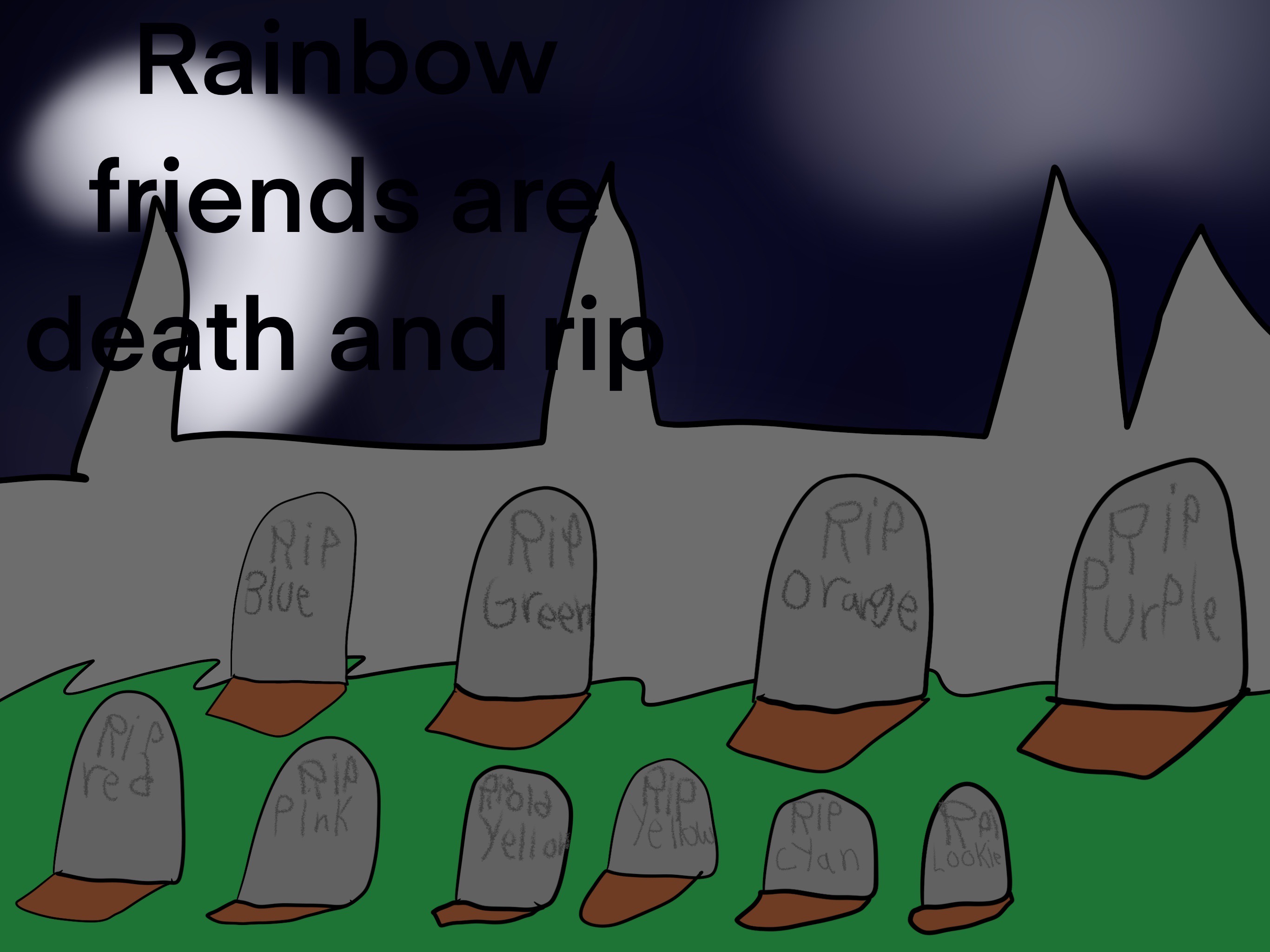 The SAD DEATH of Orange Rainbow Friend! 