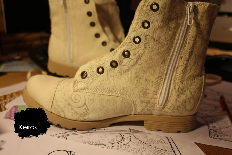 Custom Deviantart Shoes Custom Shoes In Progress by KeirosShoeArt on DeviantArt