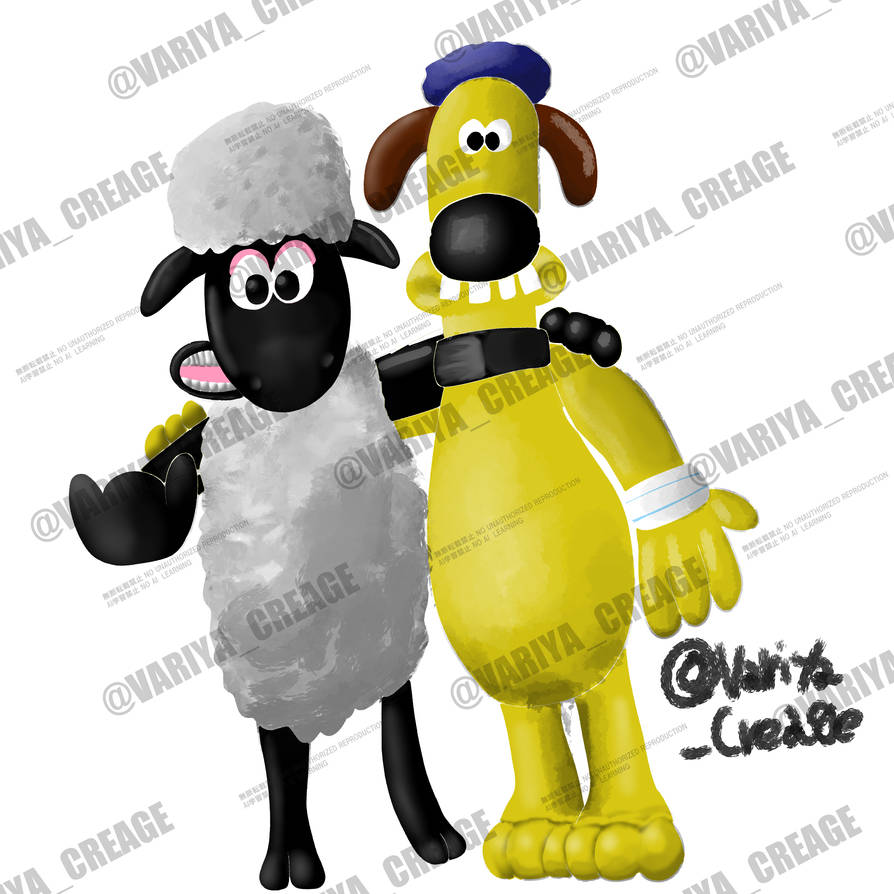 Shaun The Sheep And Bitzer By VARIYACREAGE On DeviantArt shaun-the-sheep-and-bitzer-by-variyacreage-on-deviantart