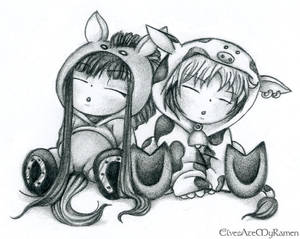 Fruits Basket, Haru and Rin