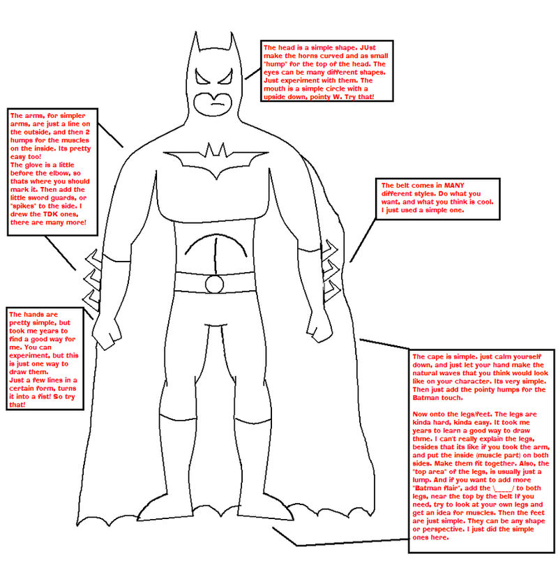 Drawing Batman Template by BatmanFreak on DeviantArt