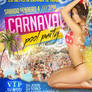 carnaval pool party flyer