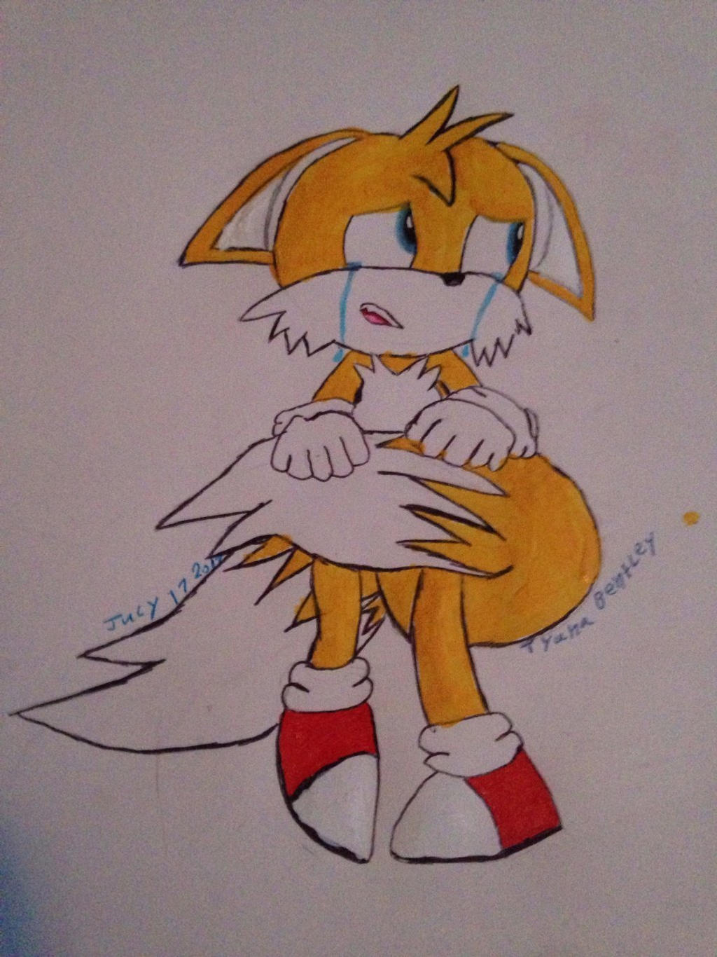 Tails Scared Scared Tails Prower by shadow45790 on DeviantArt