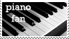 Piano Fan Stamp